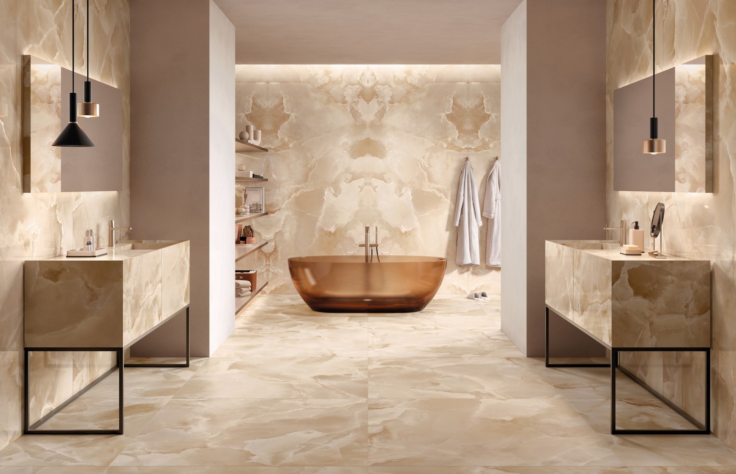 Керамогранит слэб MIRAGE CHAMPAGNE ON 03 LUX SQ 120х278x0.6 (Италия)