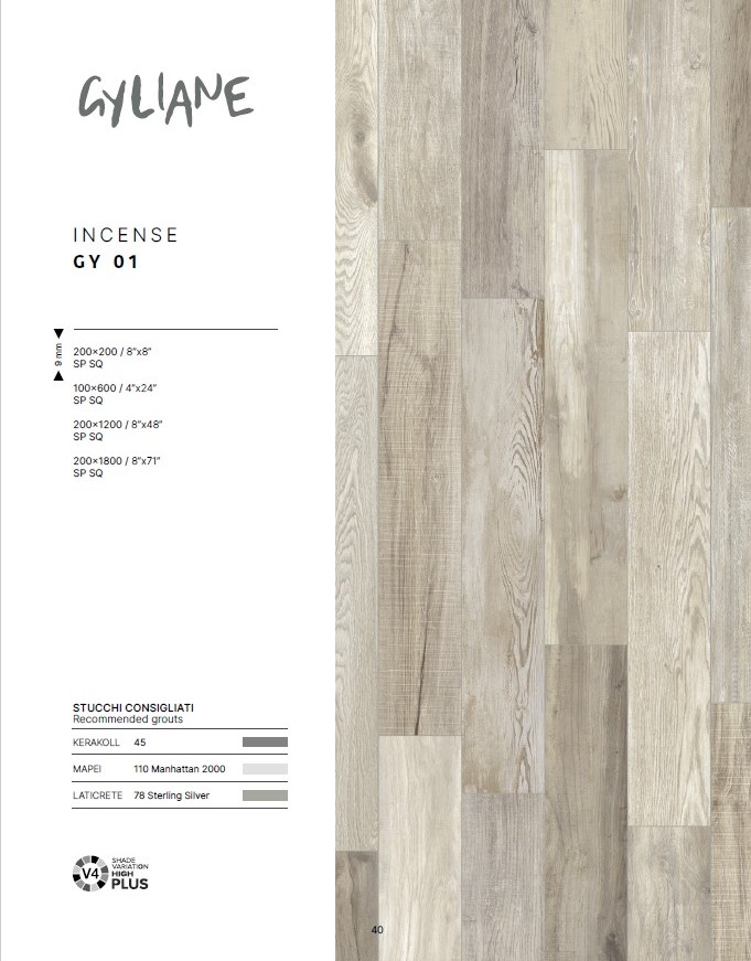 Керамогранит MIRAGE INCENSE GY 01 SP SQ 10х60x0.9 (Италия)