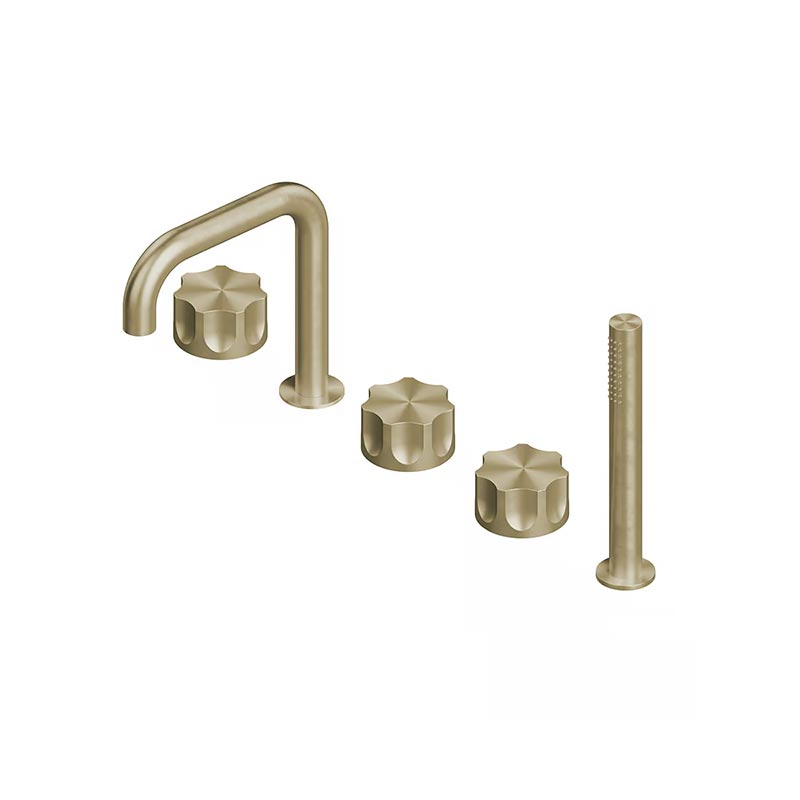 QuadroDesign MODO 1798OC Смеситель на борт ванны, цвет Light Gold