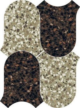Мозаика CHICCO Onda Verde Cacao (4101288) 27x36.5 от 41ZERO42 (Италия)