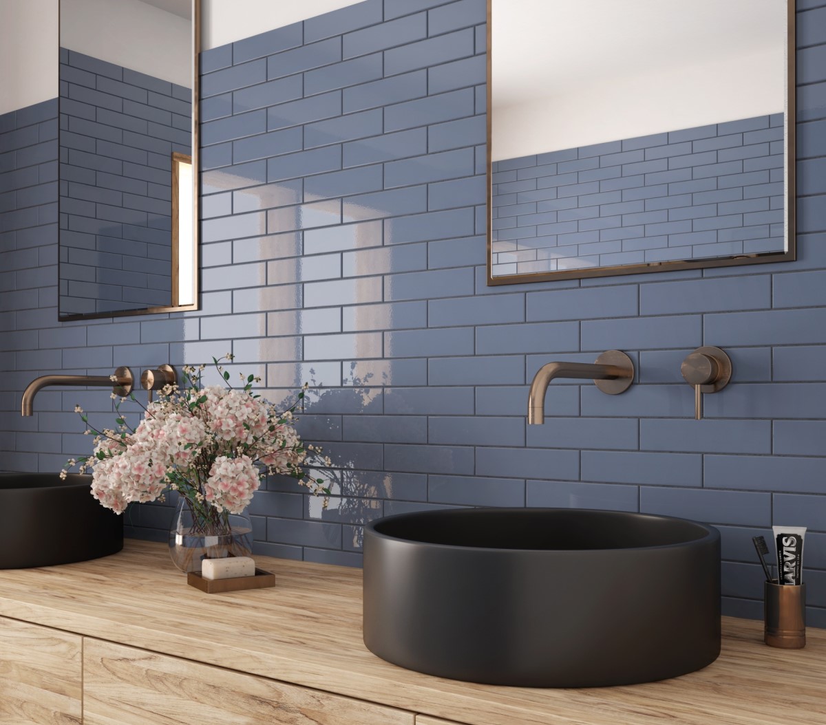 Керамическая плитка  EQUIPE COSTA NOVA BANYAN BLUE 5х20 EQ-3