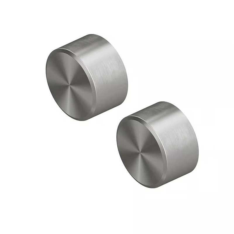 QuadroDesign STEREO 1663VAS Группа запорных вентилей из стены (горячая и холодная), цвет Brushed Stainless Steel