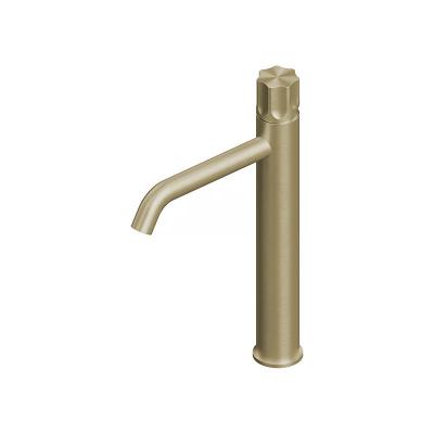 QuadroDesign MODO 1702TOC Смеситель для раковины на 1 отверстие из столешницы 311mm, цвет Light Gold