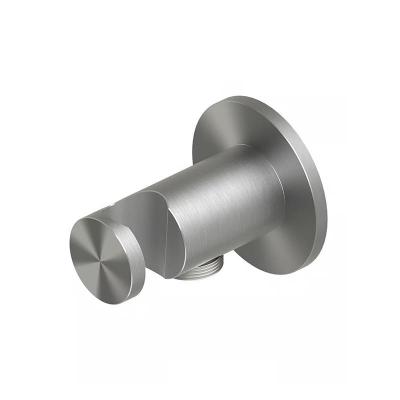 QuadroDesign Душевая программа 207.10AS Держатель ручного душа с выпуском, цвет Brushed Stainless Steel