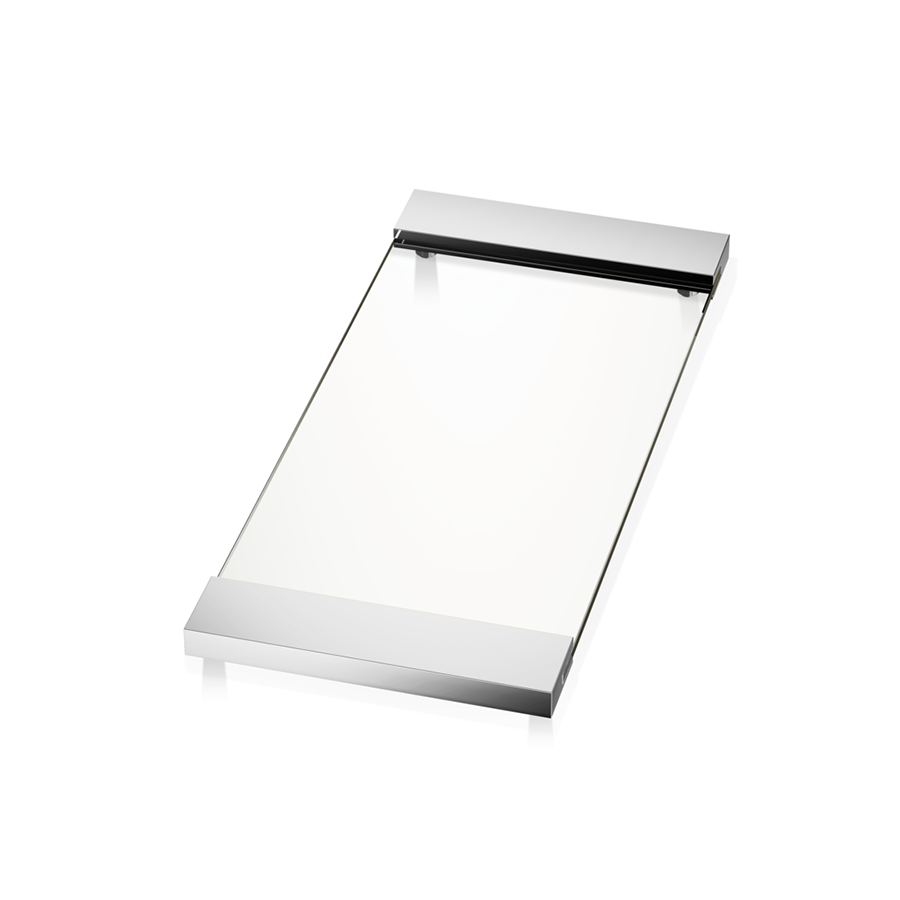 Decor Walther 0848802 TAB 37 Поднос Хром / Прозрачное стекло