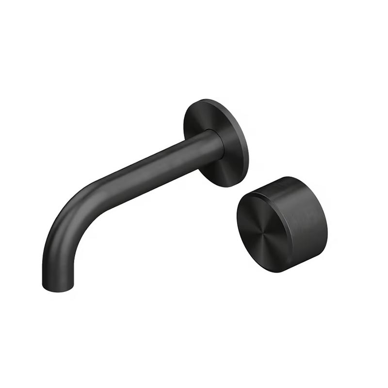 QuadroDesign STEREO 1610.00ON Смеситель для раковины на 2 отверстия из стены с прогрессивным картриджем, цвет Black Gold