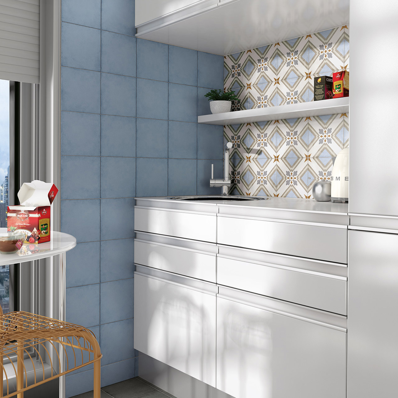 Керамогранит EQUIPE ART NOUVEAU SKY BLUE 20х20 EQ-3