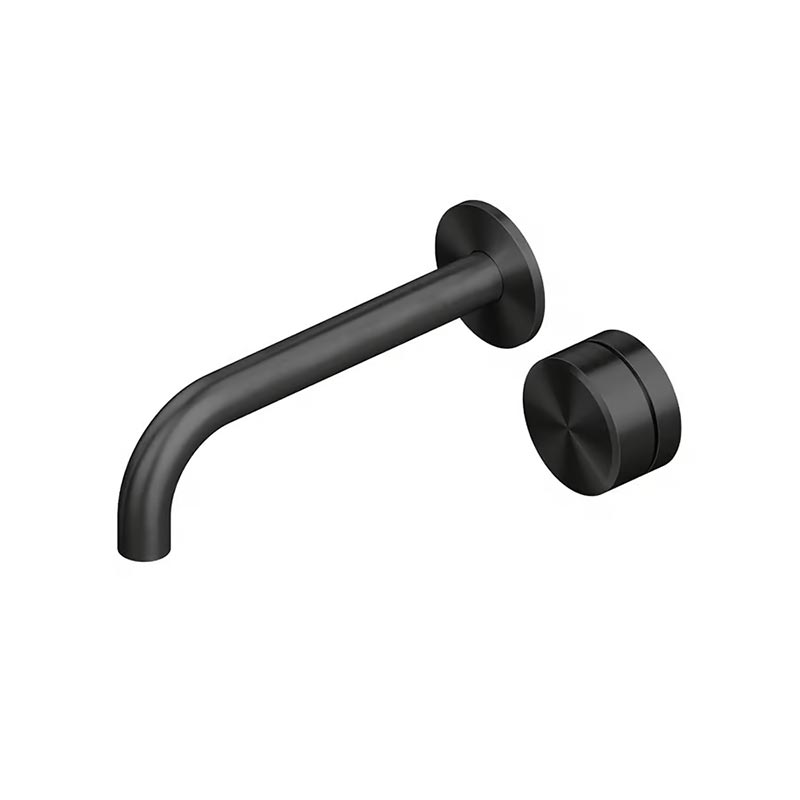 QuadroDesign STEREO 1611TON Смеситель для раковины на 2 отверстия из стены 250mm, цвет Black Gold