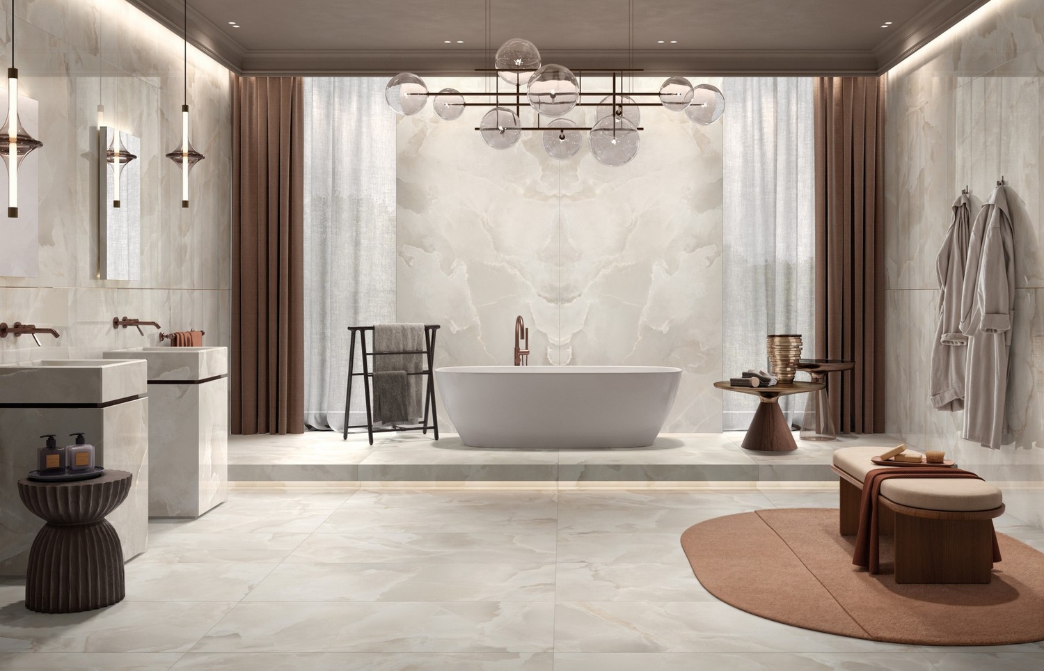 Керамогранит MIRAGE ALABASTER ON 00 PRL SQ 120х120x0.9 (Италия)