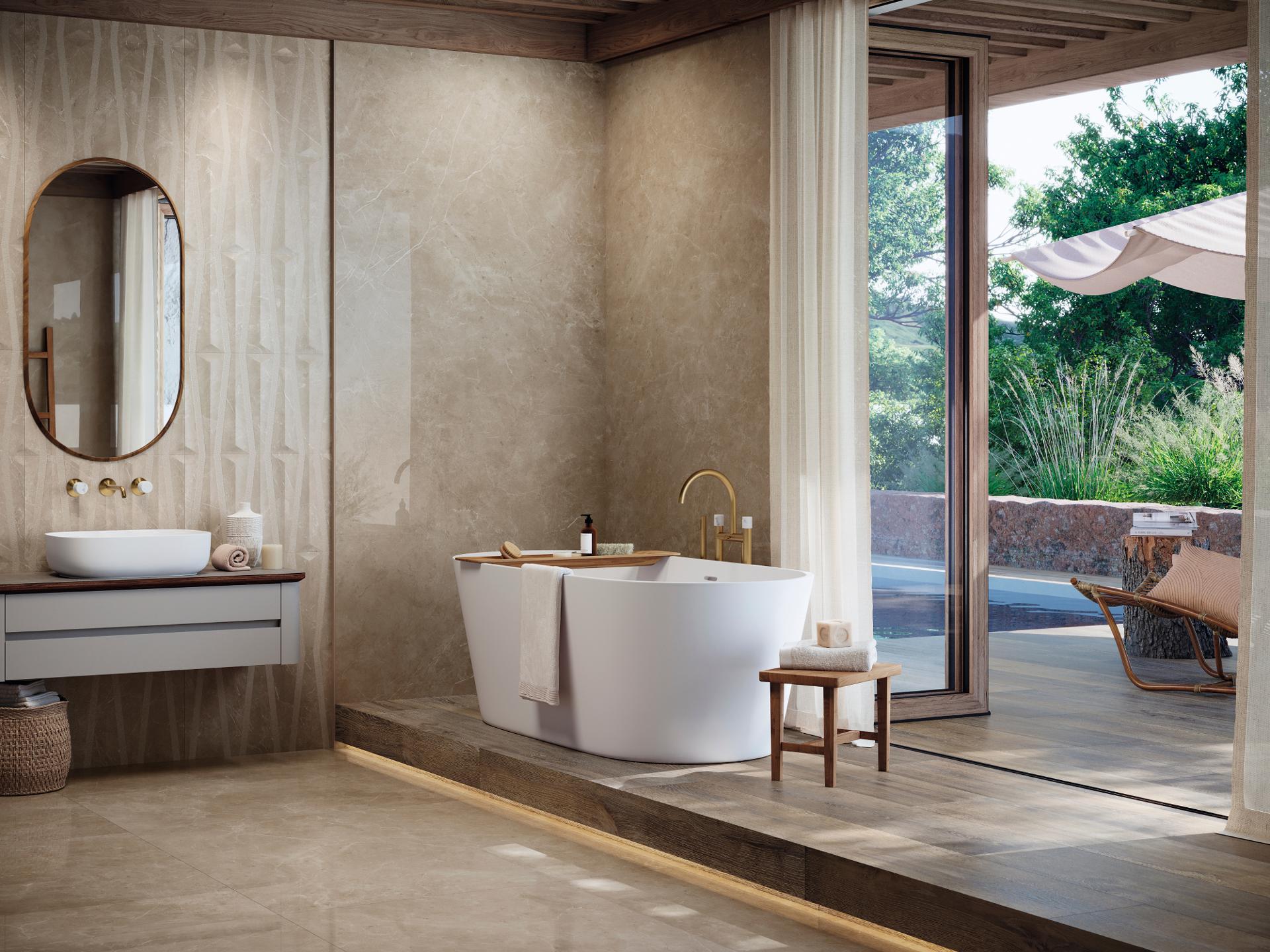 Керамическая плитка  PORCELANOSA VELLUTO BEIGE DECO 59.6х150 G-278