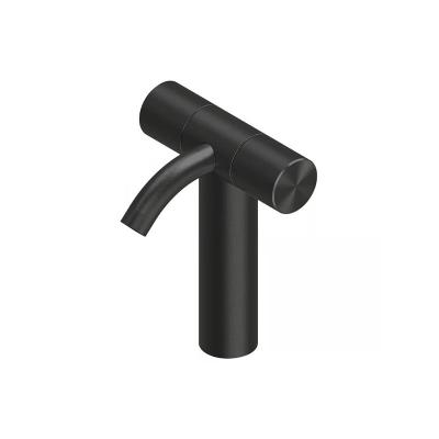 QuadroDesign HUM 2403VON Смеситель для раковины на 1 отверстие из столешницы с запорными вентилями средний, цвет Black Gold