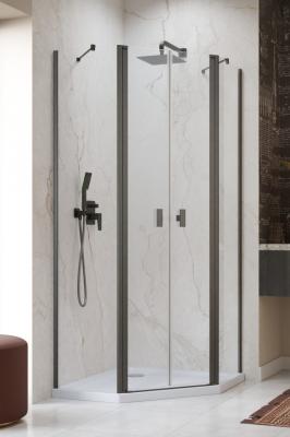Nes Brushed GunMetal PTD 90 x 90 прозрачное