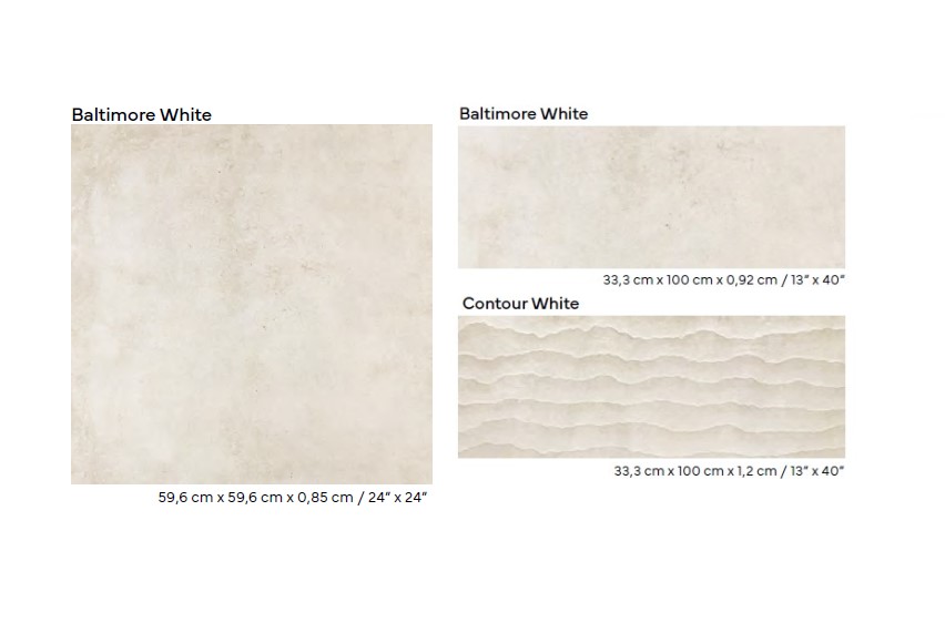 Керамическая плитка  PORCELANOSA CONTOUR WHITE 33.3x100 G-271