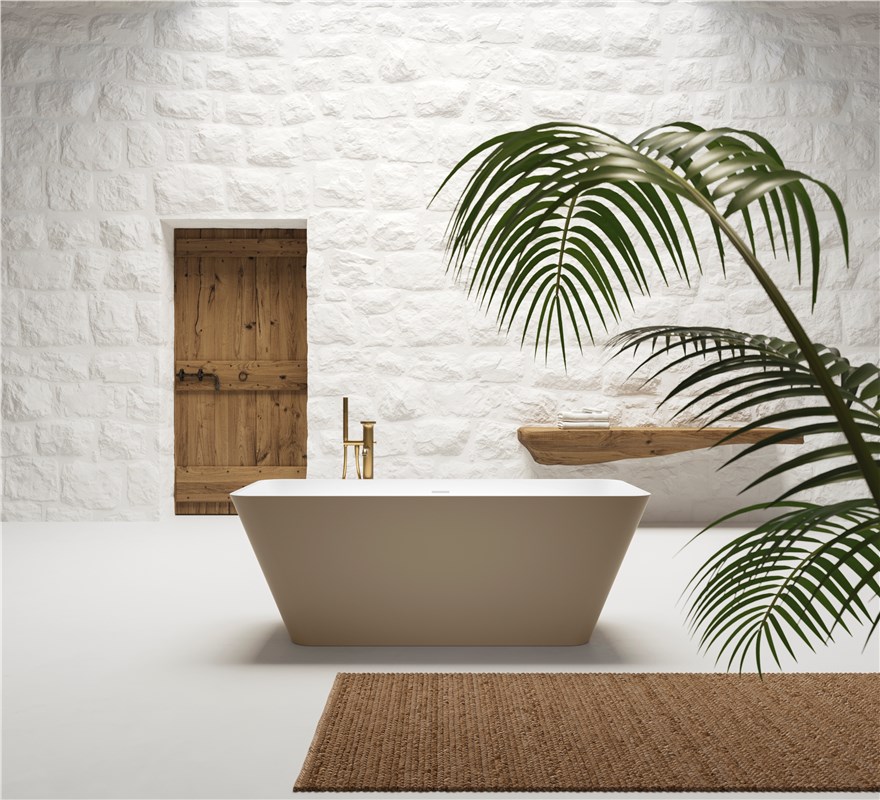 Gruppo Treesse V286BO Viva 165x70x60h Ванна из искусственного камня MATT WHITE (Белый матовый)