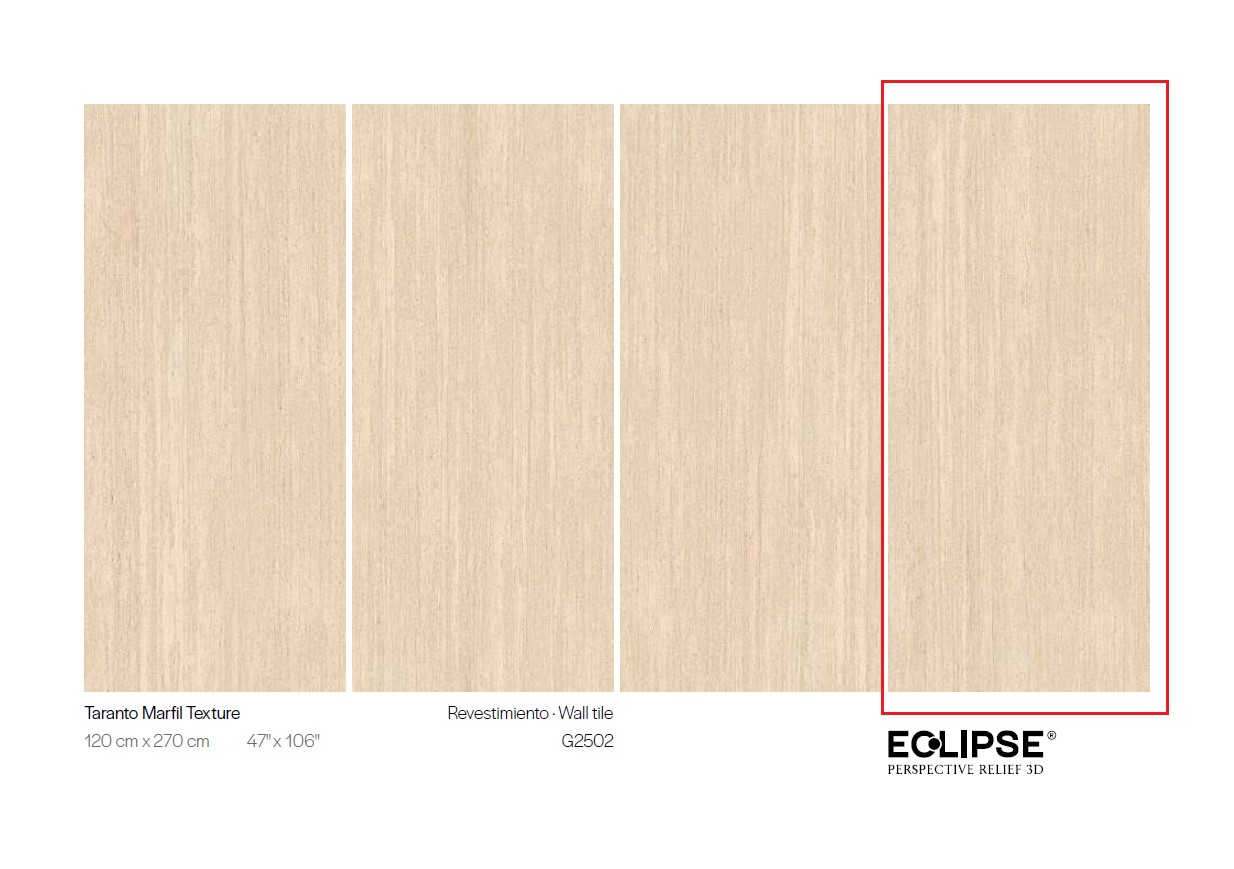 Керамогранит PORCELANOSA XLIGHT TARANTO MARFIL TEXTURE 04 120х270 G-2702