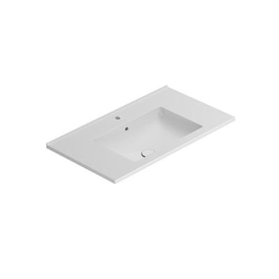 GLOBO HA081BI Раковина ANITA подвесная/для установки на мебель, размер 81х46 см, цвет BI (Bianco)