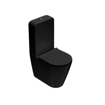 ™ GLOBO FO003AR Напольный унитаз FORTY3, размер 58 см, крепление в комплекте, цвет ar (Nero opaco)