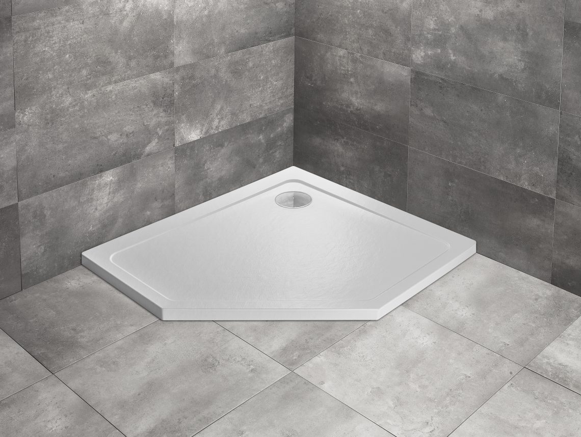Душевой поддон Doros PT E 90x80 stone white