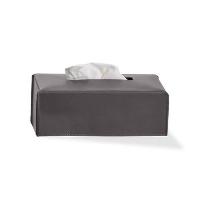 Decor Walther 0938093 NAPPA KB Коробка для салфеток Натуральная кожа дымчато-серая