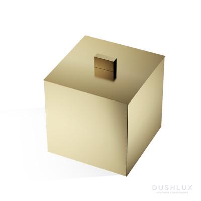 Decor Walther Cube DW 3560 Баночка универсальная 13x13x14.5см, с крышкой, цвет: золото матовое