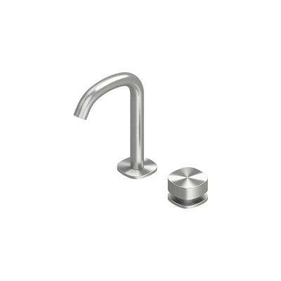 QuadroDesign SUPER 2231TAS Смеситель для раковины на 2 отв. из столешницы, Brushed Stainless Steel