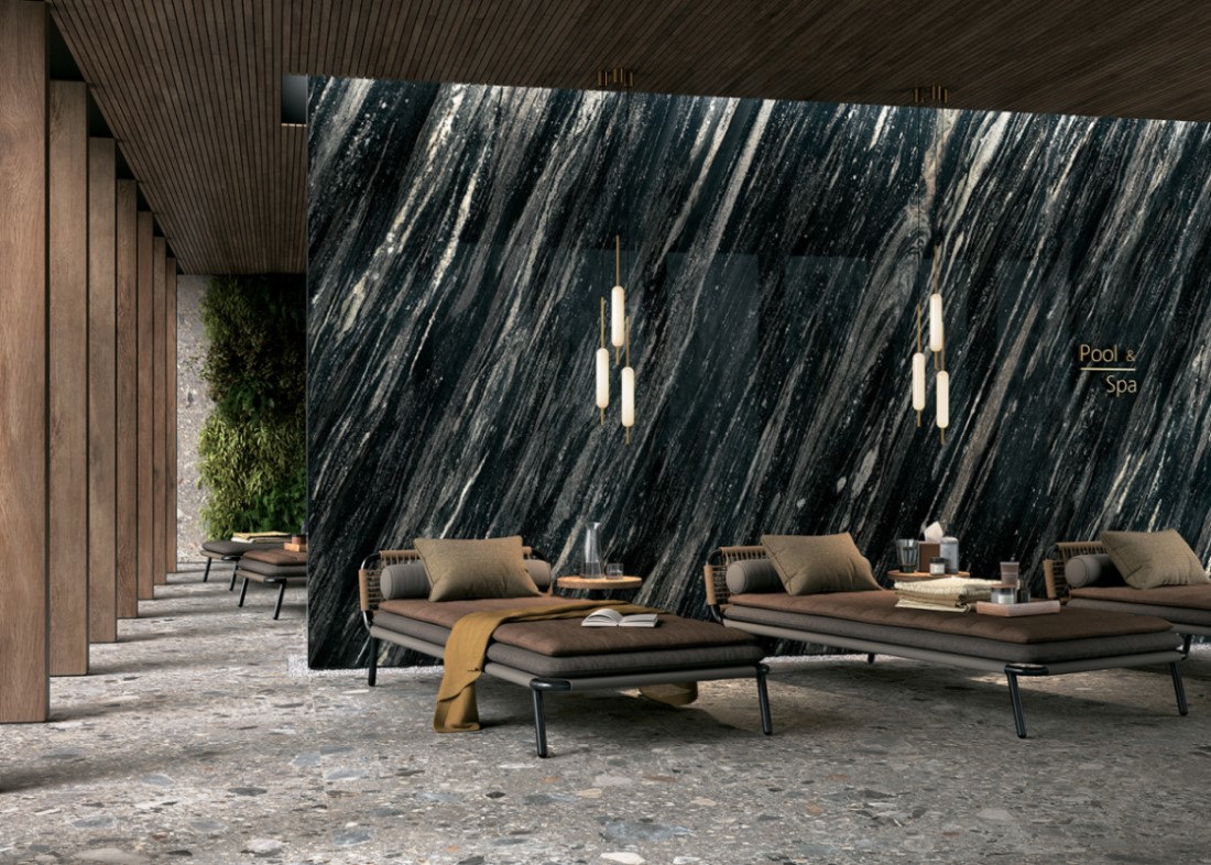 Керамогранит слэб MIRAGE DARK COSMO WA 06 LUC SQ 120х278х6 (Италия)
