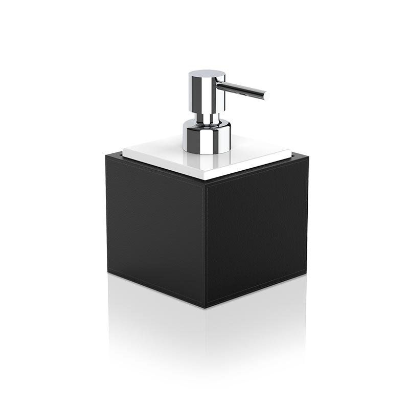 Decor Walther © 0937160 BROWNIE SSP Дозатор для мыла Имитация кожи цвет Черный