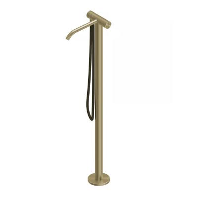 QuadroDesign HUM 2462OC Смеситель для ванны напольный, цвет Light Gold