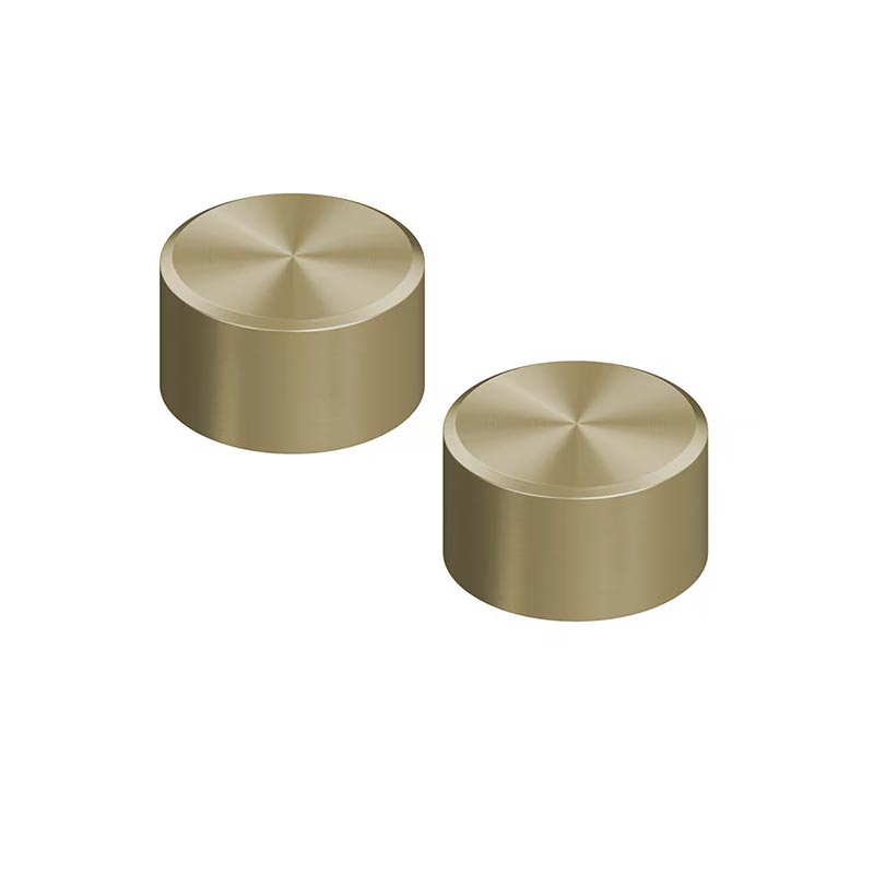 QuadroDesign STEREO 1651VOC Группа запорных вентилей из столешницы (горячая и холодная), цвет Light Gold
