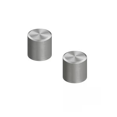 QuadroDesign STEREO 1652VAS Группа запорных вентилей из столешницы (горячая и холодная), диаметр ручки 43, цвет Brushed Stainless Steel
