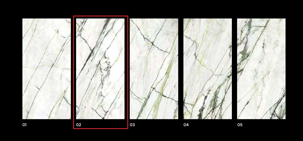 Керамогранит PORCELANOSA XLIGHT CALACATTA GREEN 02 SILK 120х270 G-2705