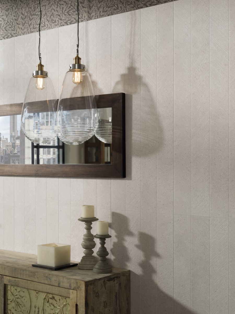 Керамическая плитка  PORCELANOSA BOTTEGA WHITE SPIGA 45х120 G-274