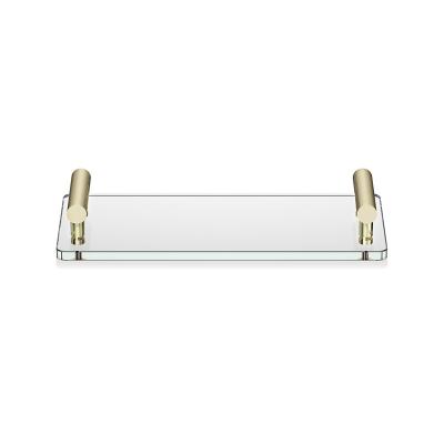 Decor Walther 0856182 CLUB TAB Лоток Золото матовое / Прозрачное стекло