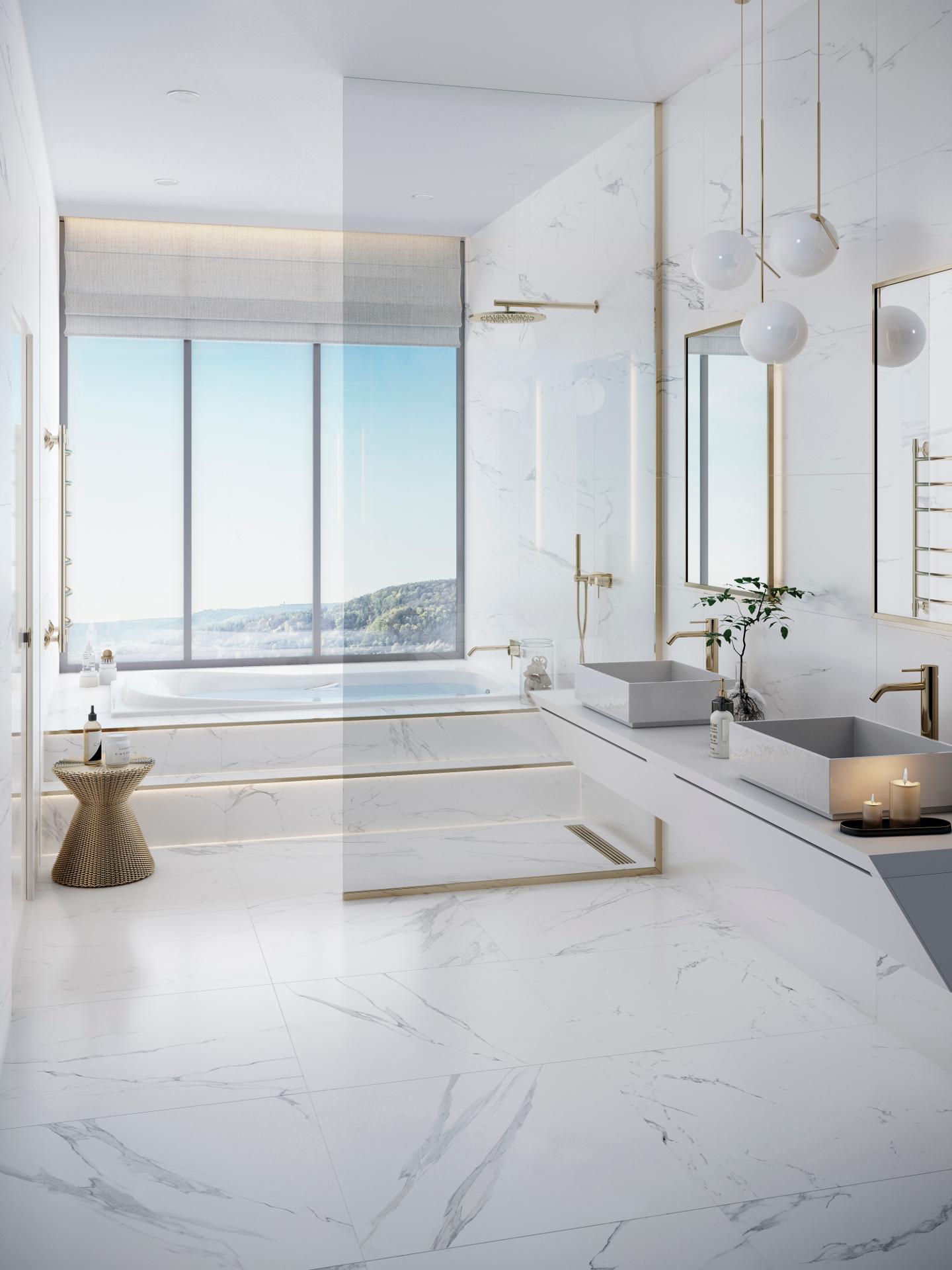 Керамическая плитка  PORCELANOSA ARTIC GLOSS 45х120 G-270