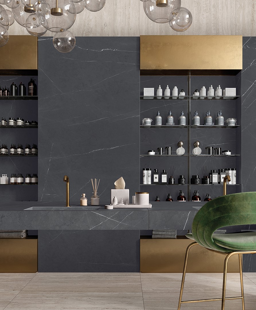 Керамогранит гранд MIRAGE PIETRA GREY JL 06 SP SQ 80х160x9 (Италия)