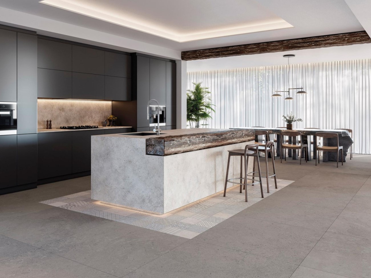 Керамогранит PORCELANOSA BERNA ACERO L 120х120x0.8 G-392