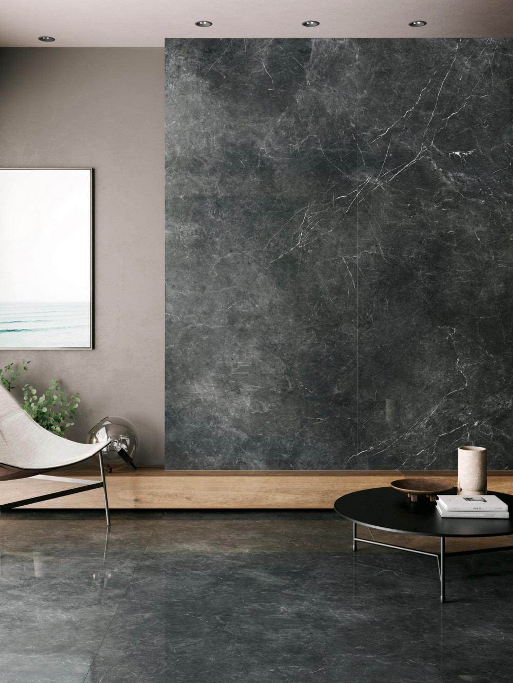 Керамогранит PORCELANOSA XLIGHT NERO VELLUTO POLISHED 120х270 G-2515