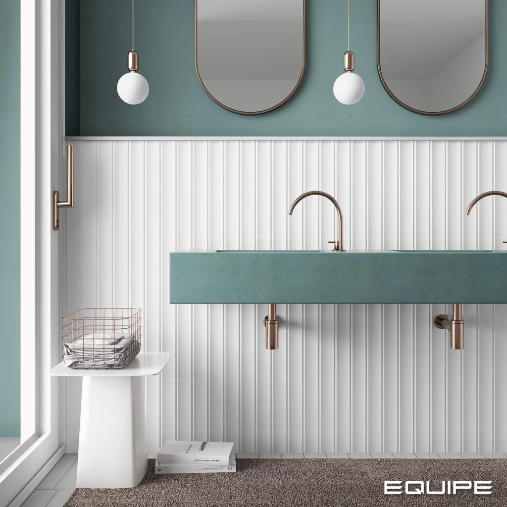 Керамическая плитка  EQUIPE VIBE GESSO WHITE IN 6.5х20 EQ-4
