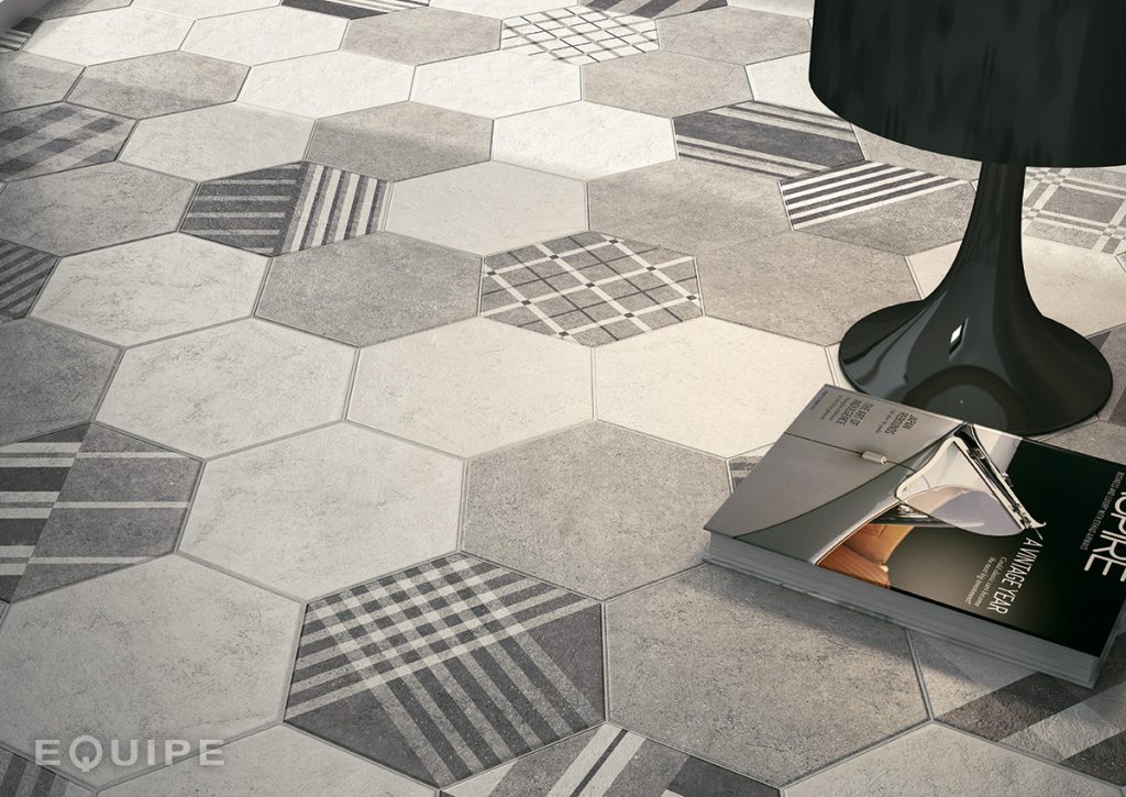 Керамогранит EQUIPE HEXATILE CEMENT WHITE 17.5х20 EQ-3