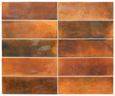 Керамическая плитка  EQUIPE HANOI BURNT RED 6.5х20 EQ-3