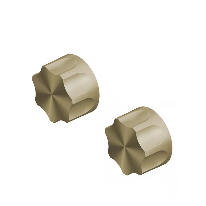 QuadroDesign MODO 1763VOC Группа запорных вентилей из стены (горячая и холодная), цвет Light Gold