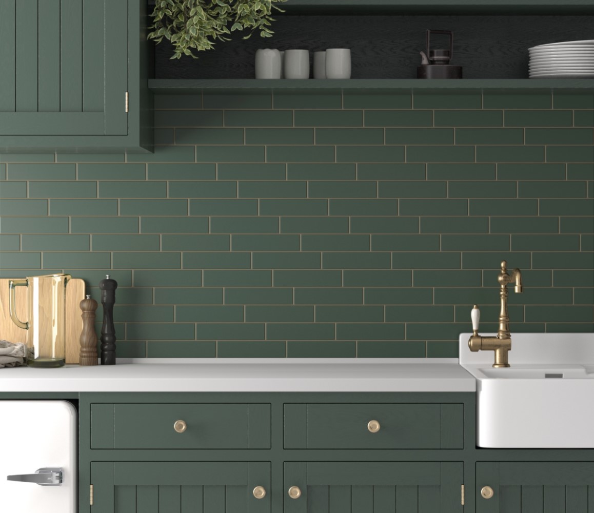 Керамическая плитка  EQUIPE COSTA NOVA LAUREL GREEN MATT 5х20 EQ-3