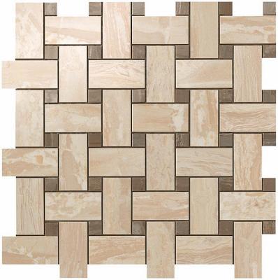 S.M. Woodstone Champagne Twist Mosaic 30,5x30,5/Вудстоун Шамп Моз Твист 30,5x30,5