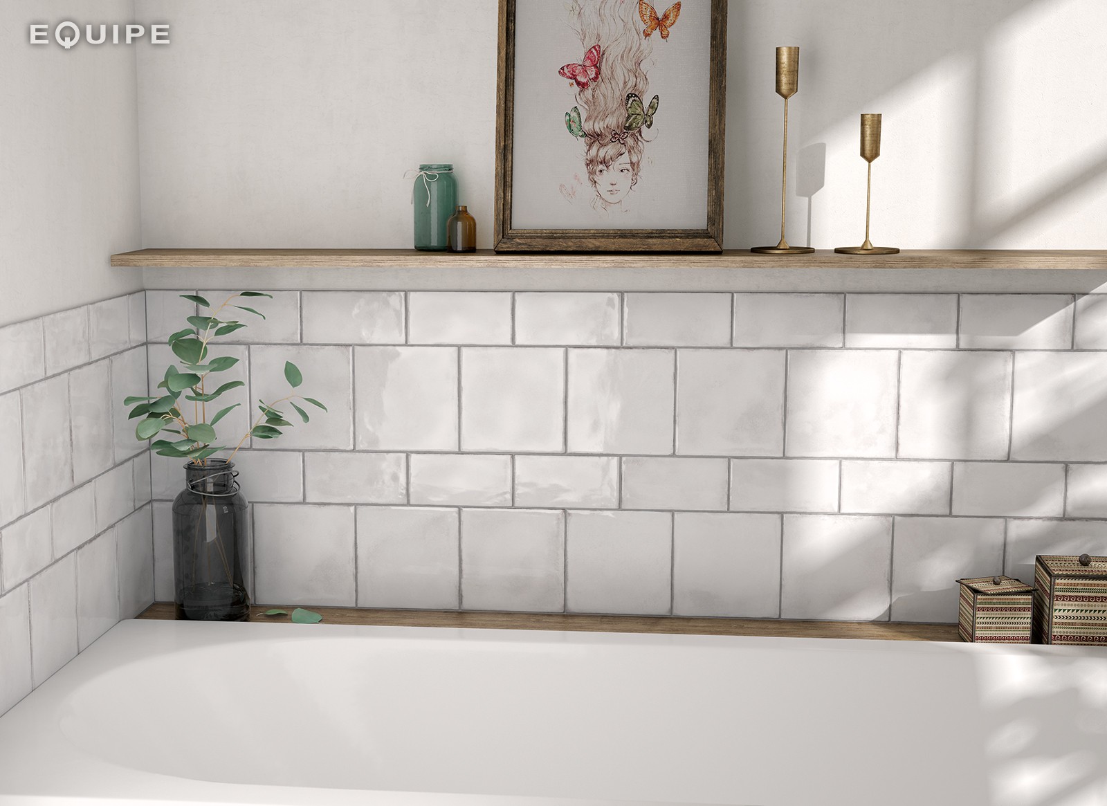Керамическая плитка  EQUIPE SPLENDOURS WHITE 15х15 EQ-3