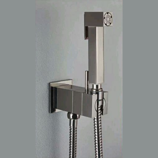 Nicolazzi 5523QCR Гигиенический душ Quadro со смесителем и держателем, без шланга.