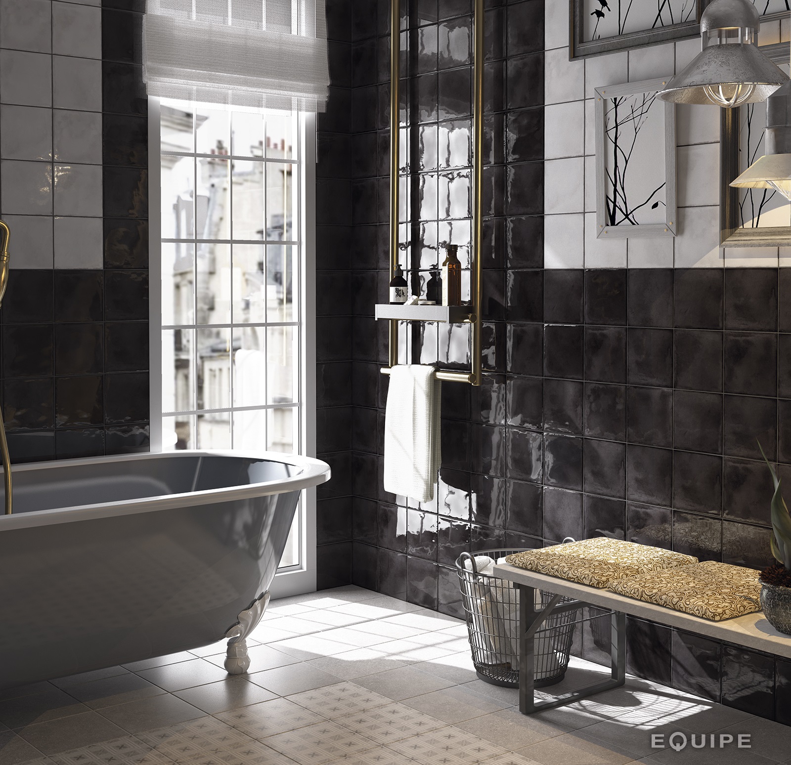 Керамическая плитка  EQUIPE SPLENDOURS WHITE 15х15 EQ-3