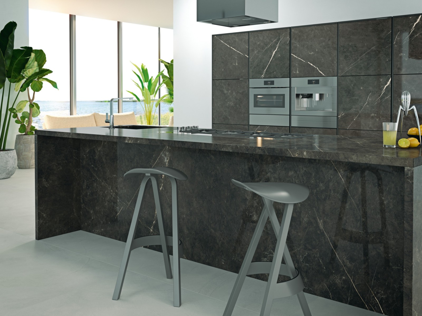 Керамогранит GRESPANIA COVERLAM PALADIO MARRON PULIDO 120х260х5.6