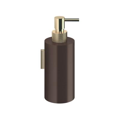 ™ Decor Walther © 0856041 CLUB WSP 3 Дозатор мыла настенный Темная бронза / Золото матовое