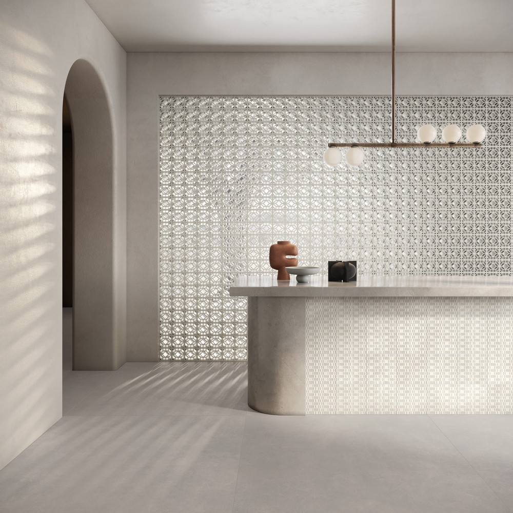 Керамическая плитка мелкий MIRAGE BLANC TA 01 ATMO SONANTE 20х20x0.85 (Италия)